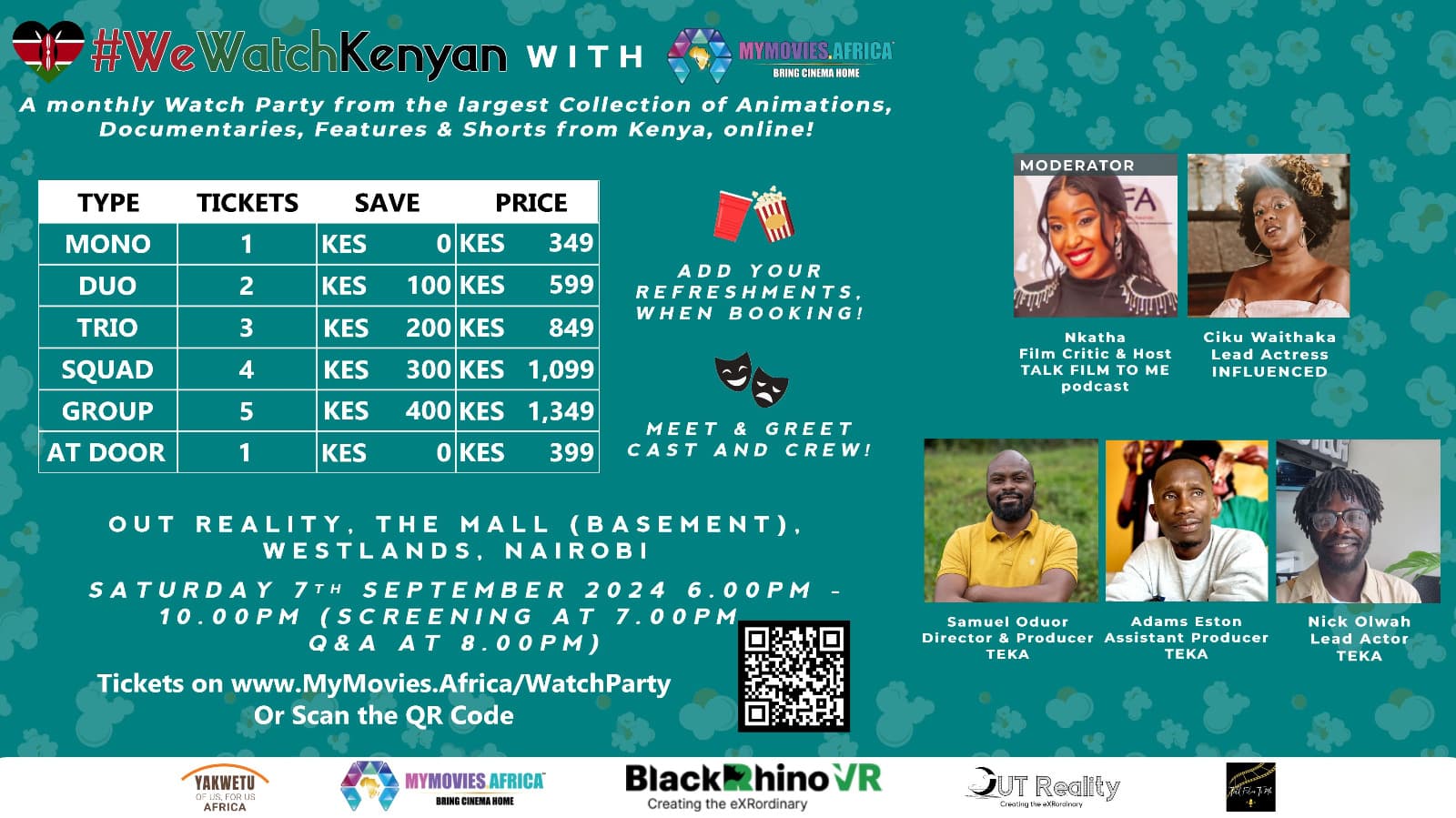 #WeWatchKenyan with MyMovies.Africa™ examines Life on Social Media versus Reality, with two Short Comedies: INFLUENCED and TEKA, this Saturday 07th September 2024